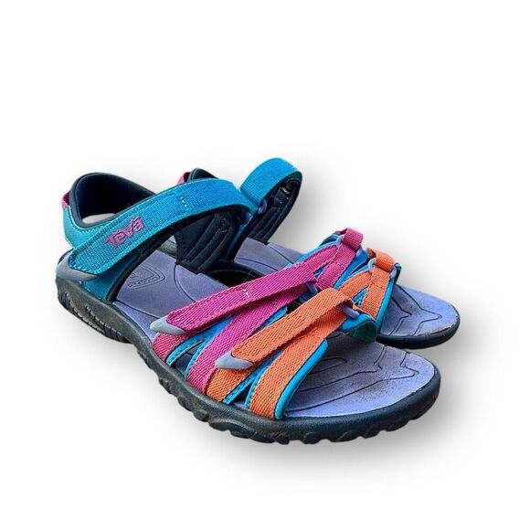 Teva Kids' Adventure Sandals Size 1 Multicolor Water-Friendly Sport Sandal - Picture 5 of 10